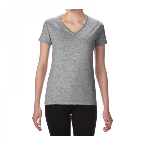 PREMIUM COTTON® LADIES' V-NECK T-SHIRT L Rs Sport Grey