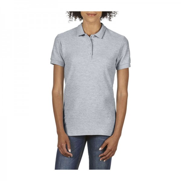 PREMIUM COTTON LADIES' DOUBLE PIQUÉ POLO XL Rs Sport Grey