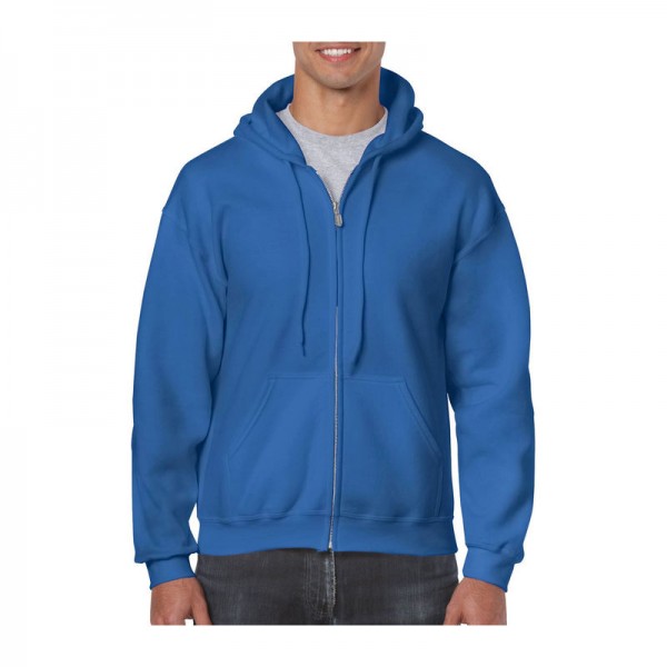 HEAVY BLEND™ ADULT FULL ZIP HOODED SWEATSHIRT M Royal