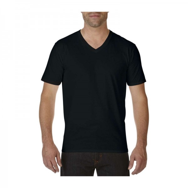 PREMIUM COTTON® ADULT V-NECK T-SHIRT L Black