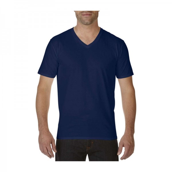 PREMIUM COTTON® ADULT V-NECK T-SHIRT 2XL Navy
