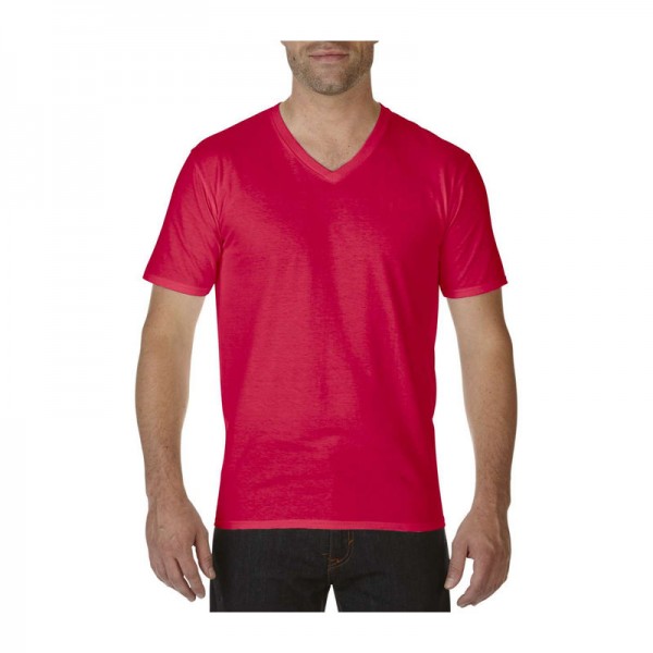 PREMIUM COTTON® ADULT V-NECK T-SHIRT M Red