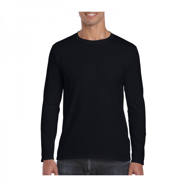 SOFTSTYLE® ADULT LONG SLEEVE T-SHIRT S Black
