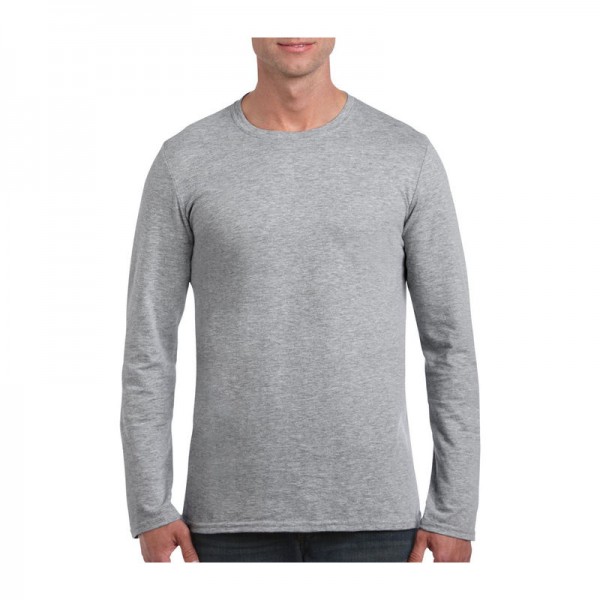 SOFTSTYLE® ADULT LONG SLEEVE T-SHIRT 2XL Rs Sport Grey