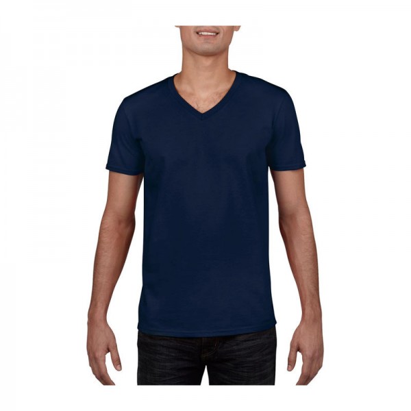 SOFTSTYLE® ADULT V-NECK T-SHIRT L Navy