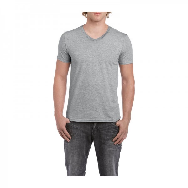SOFTSTYLE® ADULT V-NECK T-SHIRT L Rs Sport Grey