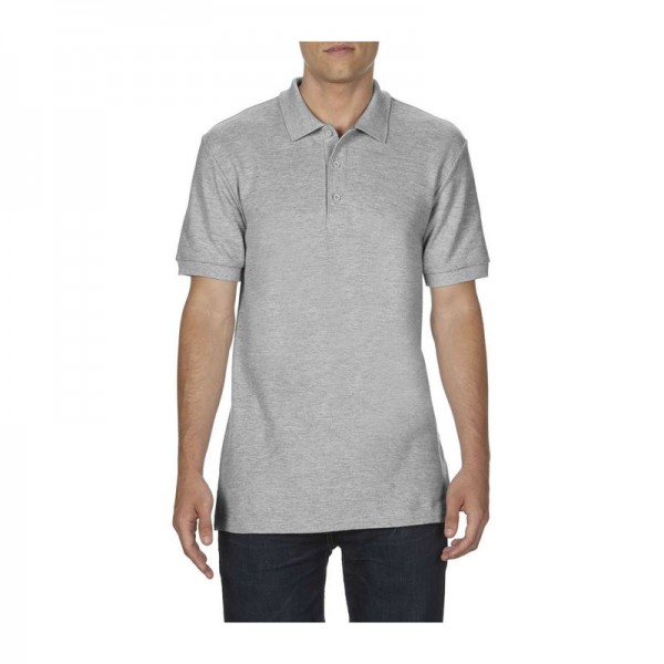 PREMIUM COTTON ADULT DOUBLE PIQUÉ POLO 3XL Rs Sport Grey