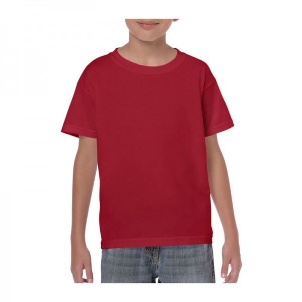 HEAVY COTTON YOUTH T-SHIRT S Cardinal Red