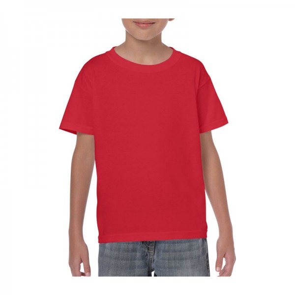 HEAVY COTTON YOUTH T-SHIRT L Red