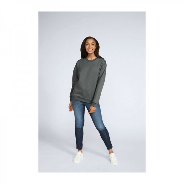 Softstyle® Midweight Fleece Adult Crewneck 2XL Charcoal