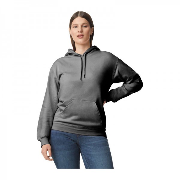 Softstyle® Midweight Fleece Adult Hoodie 4XL Charcoal