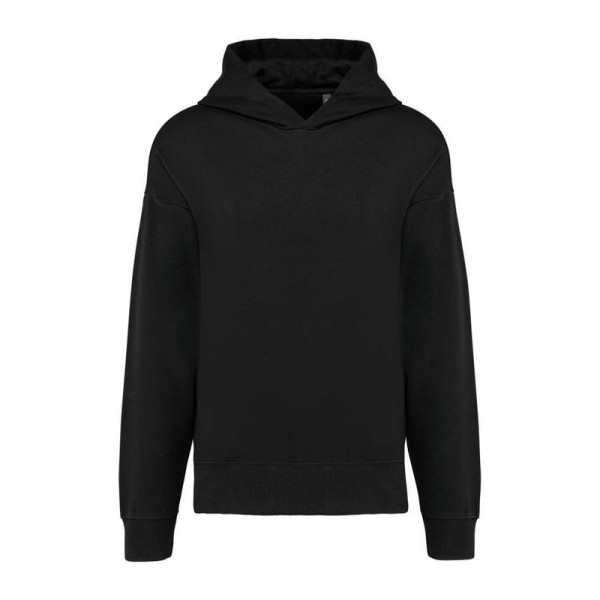 Unisex Oversized Fleece Hoodie S Black