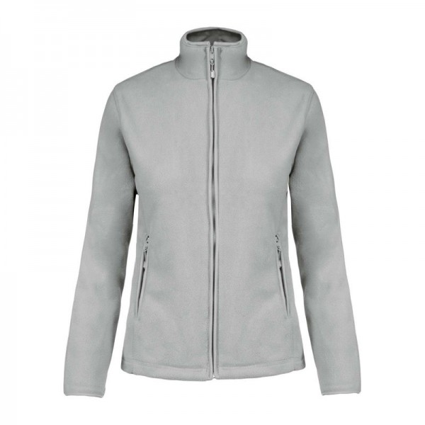 MAUREEN - LADIES' FULL ZIP MICROFLEECE JACKET 4XL Snow Grey