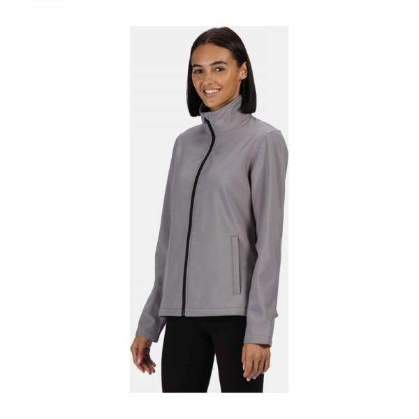 Ablaze Women'S Printable Softshell XL Rock Grey/Black