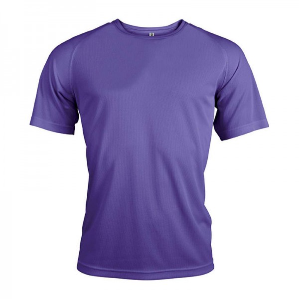 MEN'S SHORT-SLEEVED SPORTS T-SHIRT XS Violet