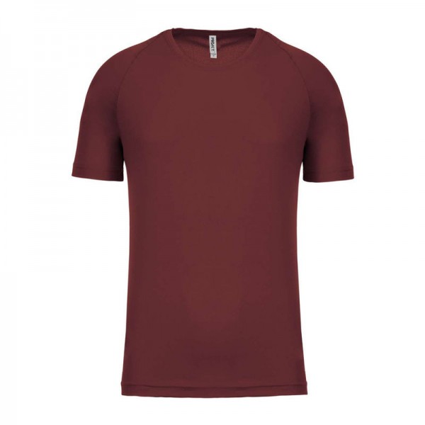 MEN'S SHORT-SLEEVED SPORTS T-SHIRT XL Wine