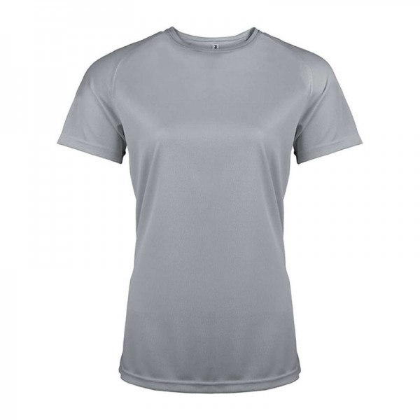 LADIES' SHORT-SLEEVED SPORTS T-SHIRT XS Fine Grey