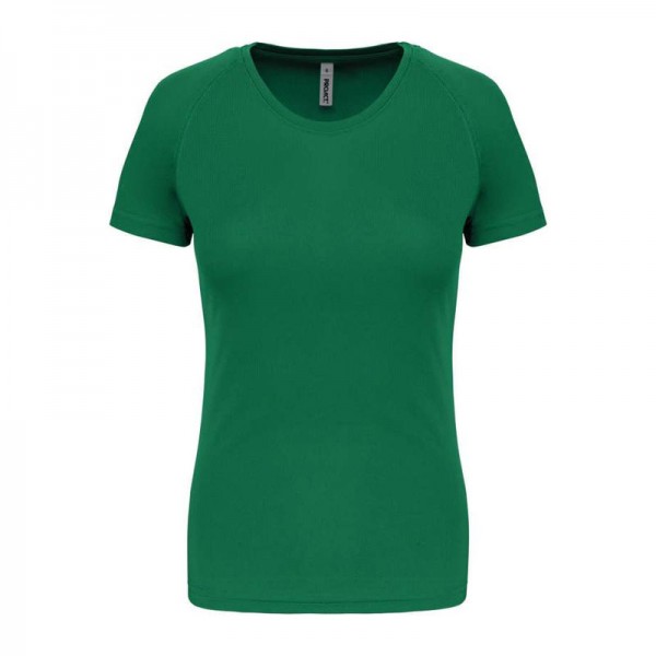 LADIES' SHORT-SLEEVED SPORTS T-SHIRT L Kelly Green