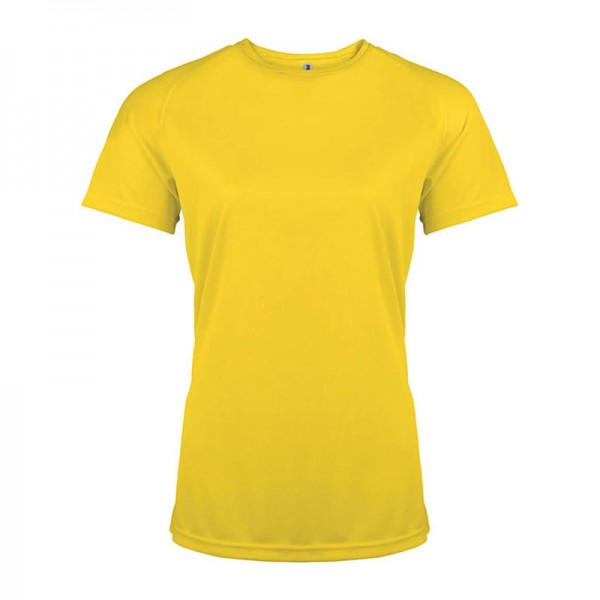 LADIES' SHORT-SLEEVED SPORTS T-SHIRT 2XL True Yellow