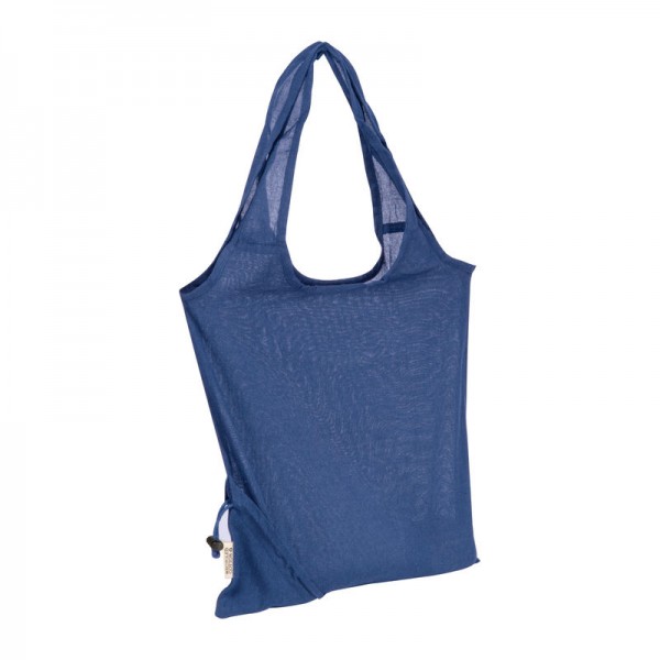 Sacoșă bumbac Modena, 118 g/m² 37 x 0,3 x 37 cm Albastru