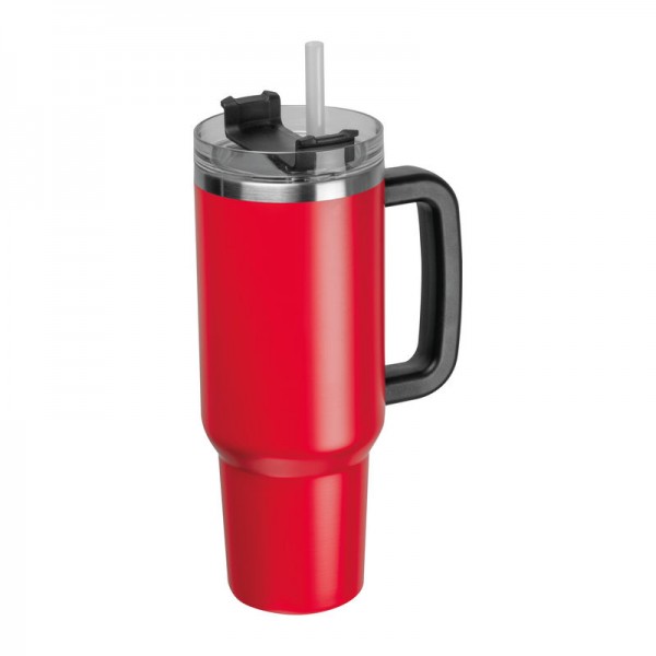 Cană termos XXL Tel Aviv 1200 ml ø 9,9 x 27 cm Rosu