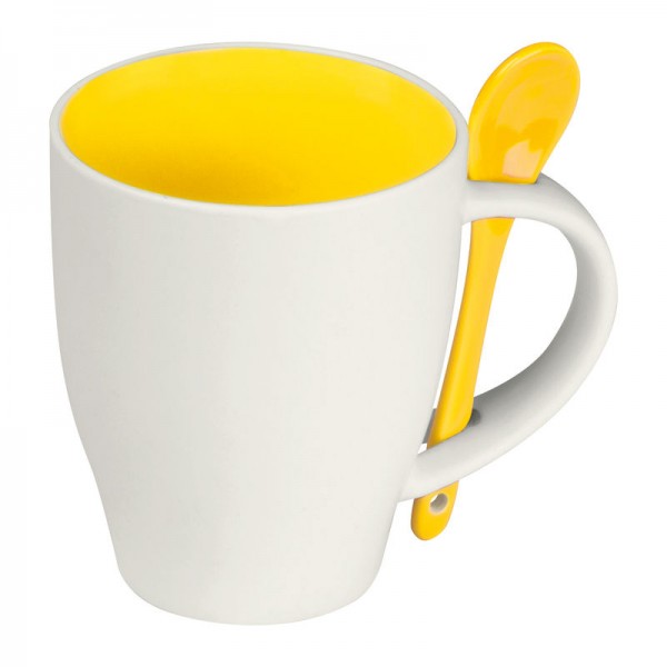 Cană ceramică Palermo 250 ml ø 8,5 × 9,8 cm Galben