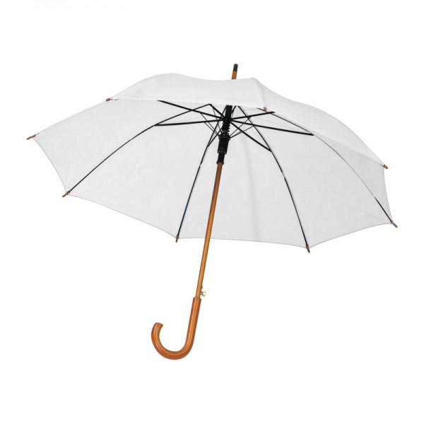 Umbrelă automată Hasselt RPET ø 105 × 88 cm Alb
