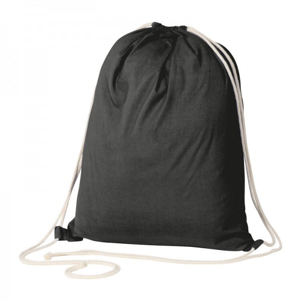 Rucsac bumbac Strandbek 40 × 0,3 × 52 cm Negru