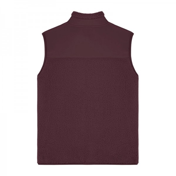 Liner unisex sleeveless sherpa jacket M Red Brown
