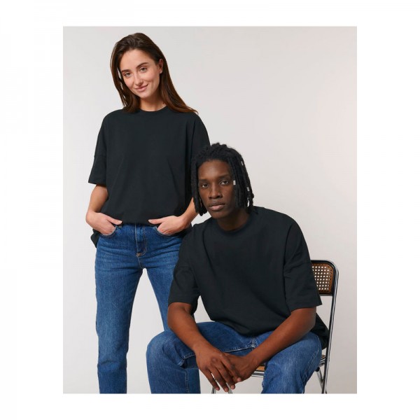 Blaster unisex oversized high neck t-shirt 2XS Black