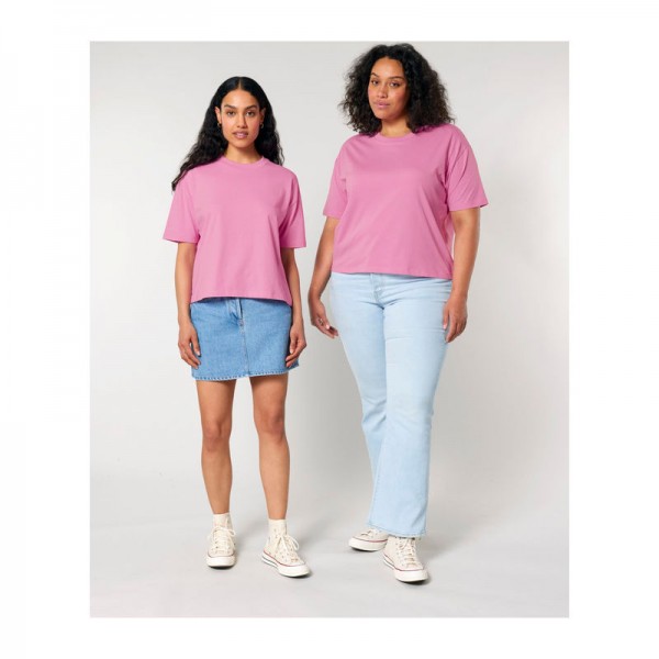 Stella Nova women's boxy t-shirt S Bubble Pink