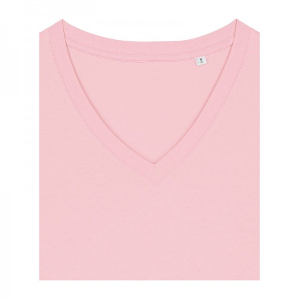 Stella Isla women's V-neck t-shirt L Cotton Pink