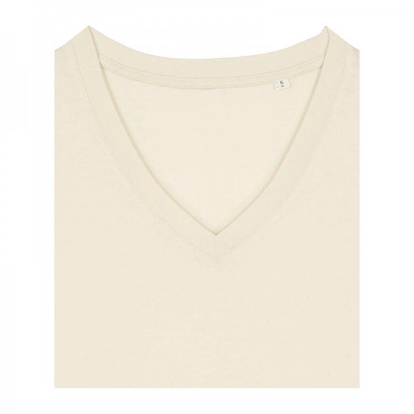 Stella Isla women's V-neck t-shirt XL Natural Raw