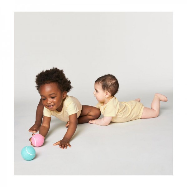 The babies' body short sleeves 6-9 m/68-74cm Butter