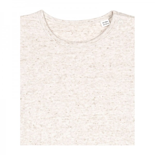 The babies' body short sleeves 9-12 m/74-80cm Eco Heather