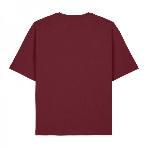 The iconic mid-light unisex relaxed t-shirt 2XS Burgundy