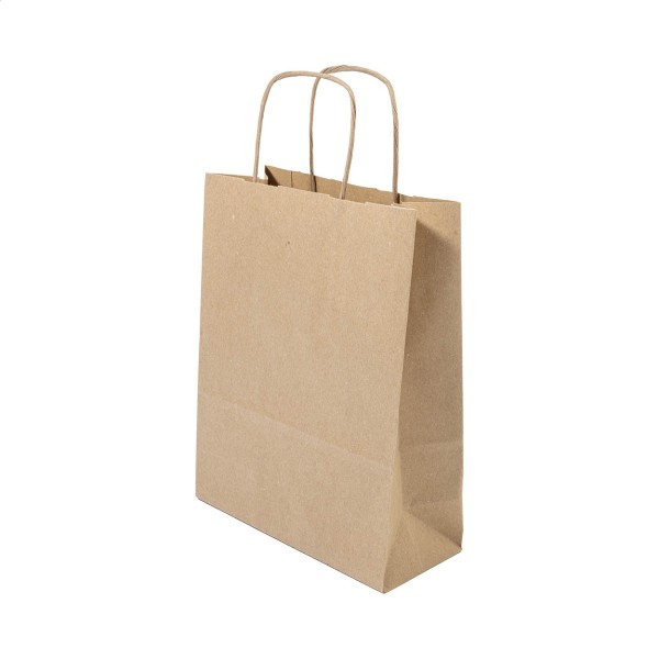 Papbag S pungă de hârtie pentru cadouri, mică  natural
