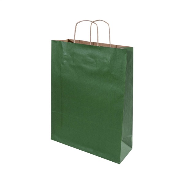 Papbag S pungă de hârtie pentru cadouri, mică  verde