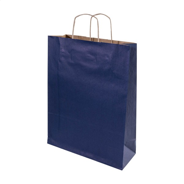 Papbag M pungă de hârtie pentru cadouri, medie  albastru închis