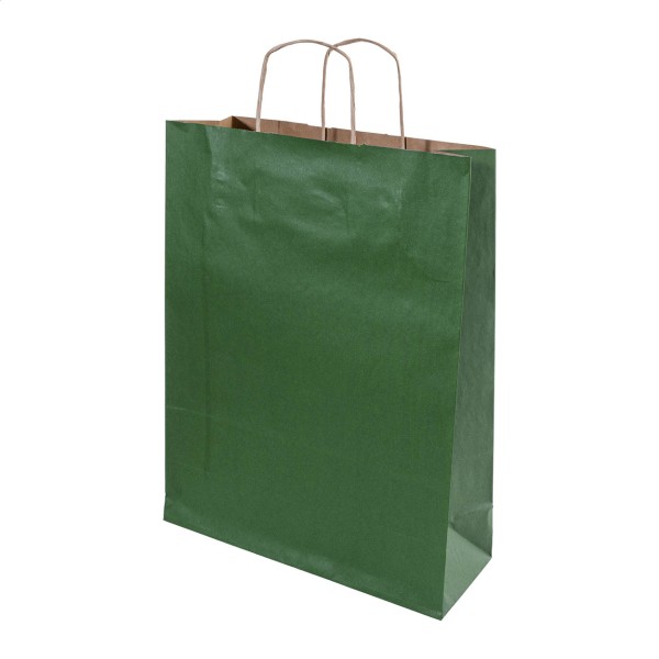Papbag L pungă de hârtie pentru cadouri, mare  verde
