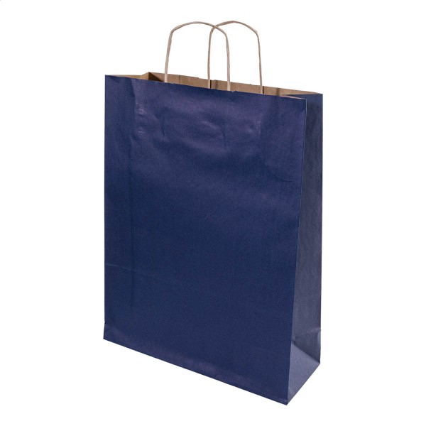 Papbag L pungă de hârtie pentru cadouri, mare  albastru închis