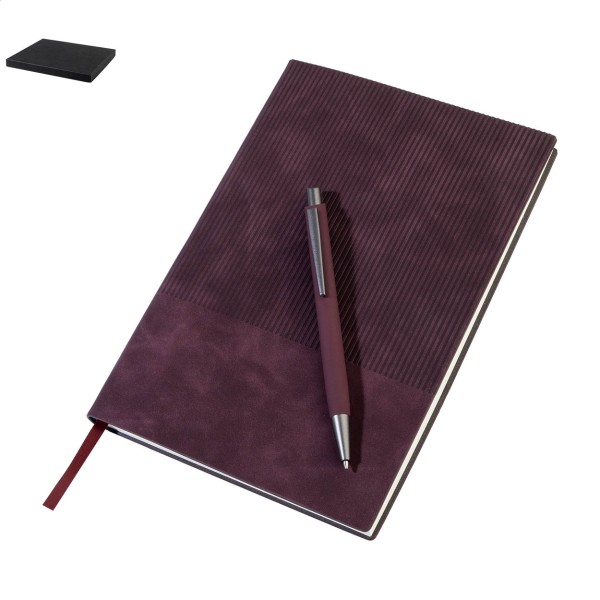 Strium set carnet si pix  burgundy