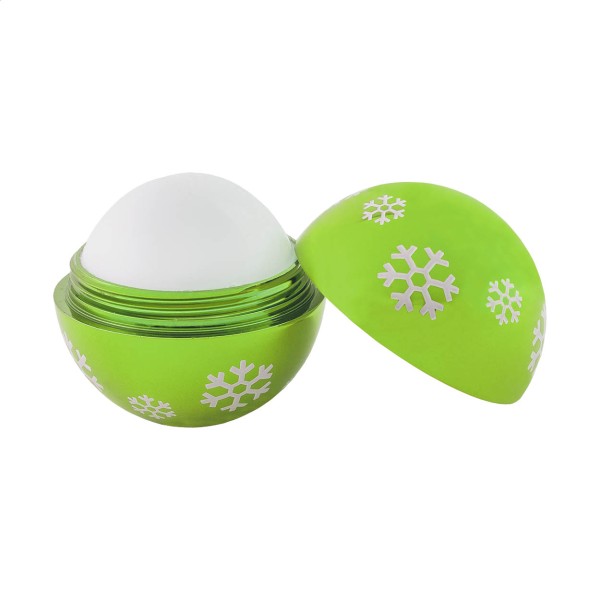 Lapplox balsam de buze, cu motiv de Crăciun  verde